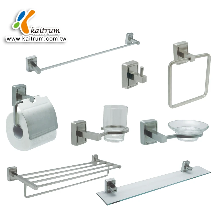 Wholesale toilet stainless steel bathroom accessory set