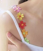 WIIPU Wholesale Bra Straps Decorative Shoulder Flower Replacement Underwear Intimate Accessories