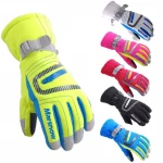 Winter Warm Snowboarding Men Women Snow Mittens Waterproof Skiing Breathable Air Ski Gloves Kids Downhill Skiing 100% Cotton