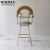 Import WISEMAX FURNITURE Stylish High Back Colorful Fabric and Metal Rainbow Bar Stool Chair Counter Sillas for Comedor Cadeiras from China