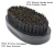 Import With own logo custom black beard comb and brush set hair comb wooden beard comb from China