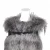Import Women Winter Imitated Fox Fur Vest with Belt High Quality Thick Female Warm Waistcoat from China