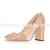 Import Women&#39; Office Work Shoes Nude Chunky Block 12cm  High Heels  Pumps from China