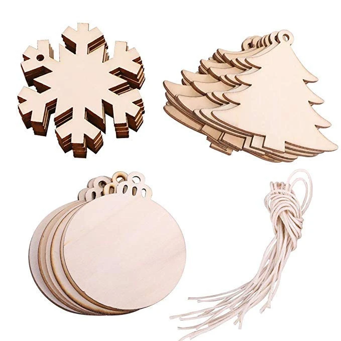 wooden crafts Christmas home decoration