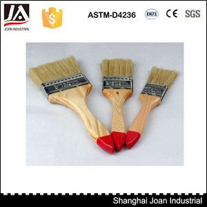 Wooden handle high elasticity bristle paint brush