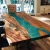 Import Wooden slab table top river dining table solid wood clear epoxy resin table from China