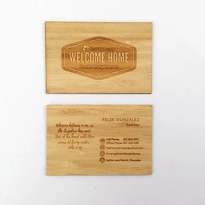 Wooden two-side namecard /bamboo namecard