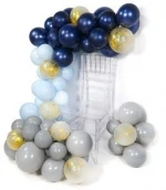 Yunhang's  Navy Blue Balloons Baby Blue Balloons and Gold Confetti Party Balloons for Boy Baby Shower Decorations, Boy Birthday