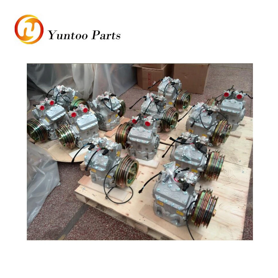 Yutong bus air conditioner system used original compressor