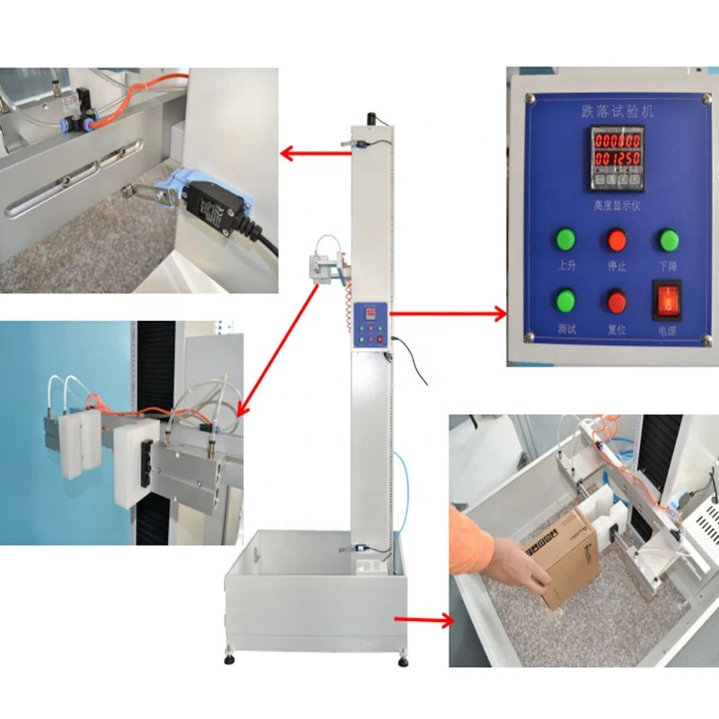 ZONHOW IEC62133 Manufacturer Supplier packing drop tester, cell phone testing equipment look for oversea agents