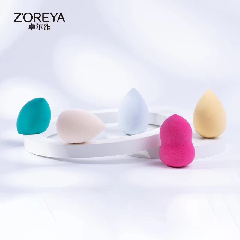 Zoreya Beauty soft cosmetic puff Sponge latex free makeup sponge set with makeup sponge holder