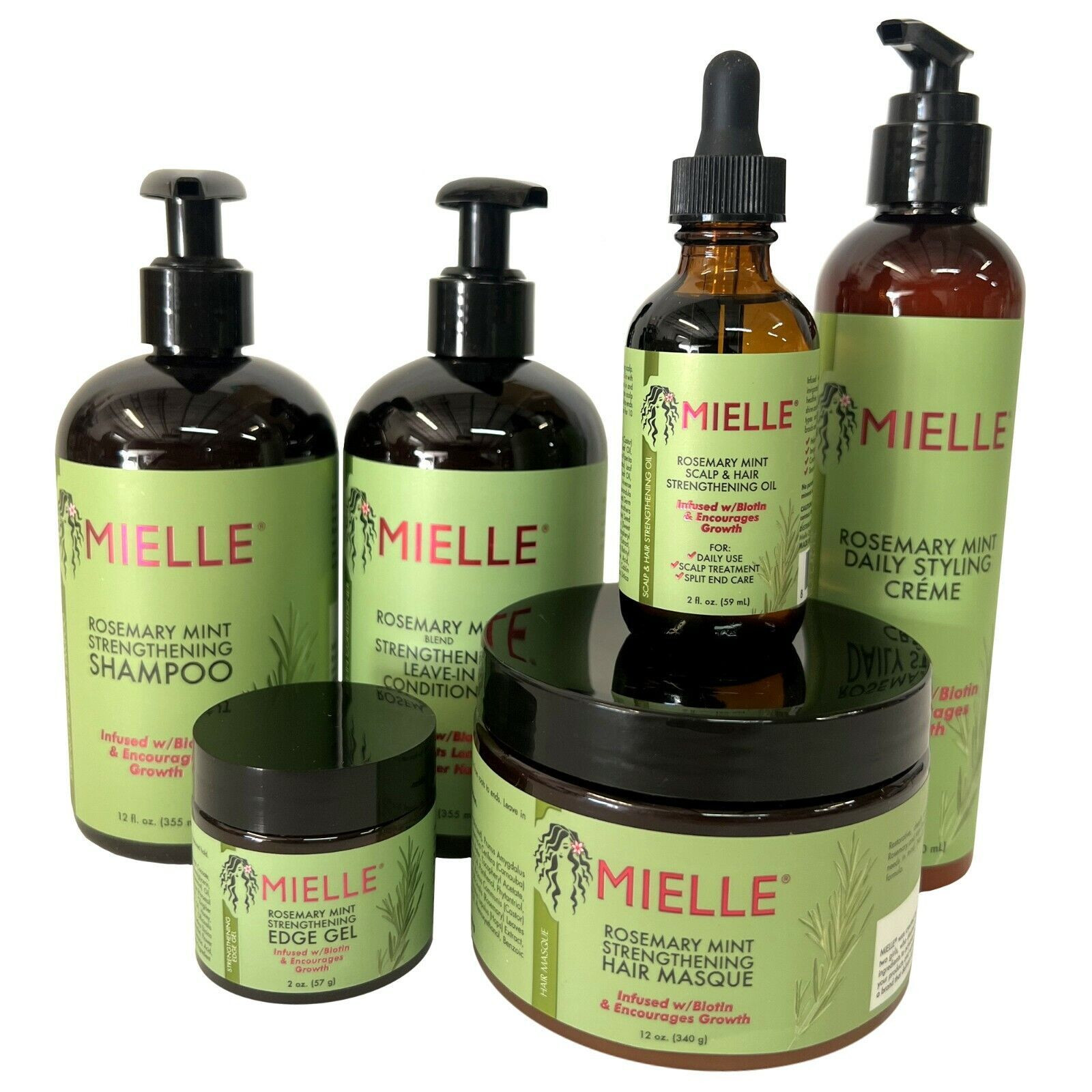 Buy Mielle Rosemary Mint Strengthening Curly Hair Care Products Set