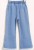 Import Heart Embroidery Raw Trim Flare Leg Jeans for Toddler Girls from China