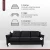 Import Lifestyle Solutions Collection Grayson Micro-Fabric Sofa, 80.3" x 32" x 32.68", Dark Grey from China