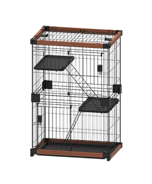 Small 2-Tier WPC Wire Dog Crate
