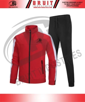 Good Quality Thick Cotton Winter Fleece Tracksuits Youth Nylon Street Wear Custom Tracksuit