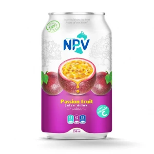 NPV BRAND PASSION FRUIT JUICE 330ML ALU CAN