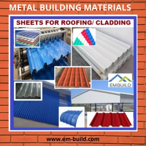 color coated metal and aluminum roof sheets