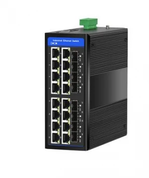 16 x 10/100/1000M Base-TX + Uplink 8 x Combo Gigabit + UplL3, Managed, Industrial Ethernet Switch
