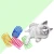 Import Factory direct Colorful Plastic Spring Cat Lightweight Compact Jumping Spring Cat Pet Interactive Movement Toys from China