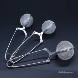 Kitchen Accessories Stainless Steel Tea Infuser Mesh Tea Strainer Diffuser Handle Tea Ball
