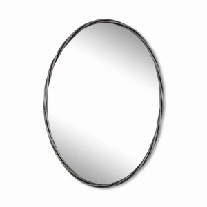 Wire Oval Plain Mirror simple shaped