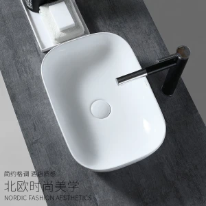Chinese sanitary ware New Design Counter Top Sinks Bathroom Unique Wash Basin Ceramic sink