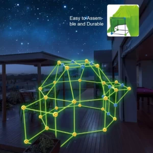 Outdoor Foldable Tents Magic Forts Glow In The Dark Fort Building Kit Diy Tent Playhouses