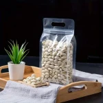 Transparent Plastic Flat Bottom Storage Bags with Carry Handle