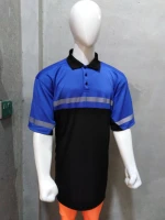 Safety polo shirt made of 100% polyester