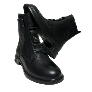 Women's Leather Shoes - Black 1