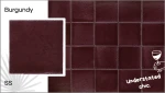 Burgundy glazed lavastone tiles