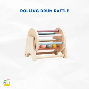 Buy Wooden Rolling Drum Rattle from The Kiddo Plus, India | Tradewheel.com
