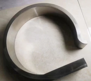 bending large size metal part