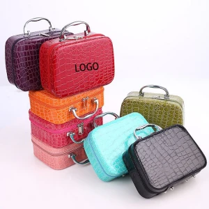 Square Zipper Portable Cosmetics Bag