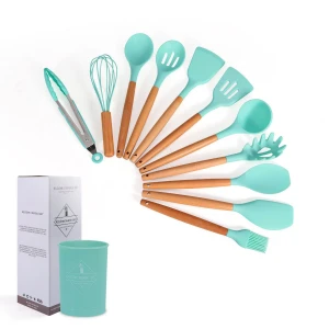 Dishwasher Safe Multi Colored 12 pieces pink Utensils kitchenware cookware sets