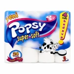 Popsy 24 Toilet Paper -Popsy Megaroll Paper Towels - Foggy Paper Towels