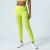 Import Spring and summer new double-sided brushed yoga pants No embarrassment line nude high waist fitness cropped pants from China