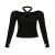 Import Hollow out hanging neck long sleeve T-shirt from China