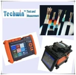 Techwin Fusion Splicer and OTDR for optic fiber cable project