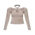 Import Hollow out hanging neck long sleeve T-shirt from China
