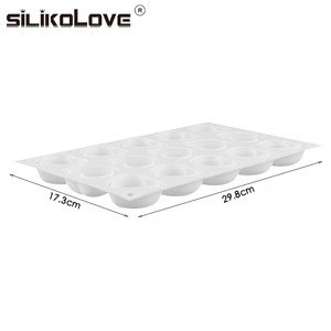 100% Factory Directly 15 Cavity Silicone Human Heart Shape 3D Cake Molds