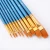 Import 10Pcs/Set paint by numbers brushes Watercolor Gouache Paint Brushes Different Shape Round Pointed Tip Nylon Hair Painting Brush from China