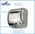 Import 110V 220V Cost-effective Environmentally Friendly Hygienic Electronic Stainless Steel Hand Dryer for Hotel Supermarket from China