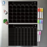 11.1-2B1 Easy erasable fridge magnetic planning board custom printed magnetic board magnetic black board