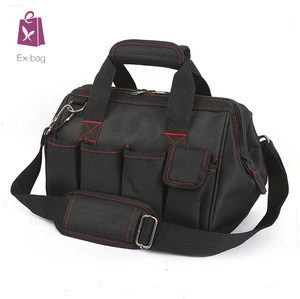12-inch Shoulder Strap Close Top Wide Mouth Salf Storage Carry Tool Bag for Garden and Family