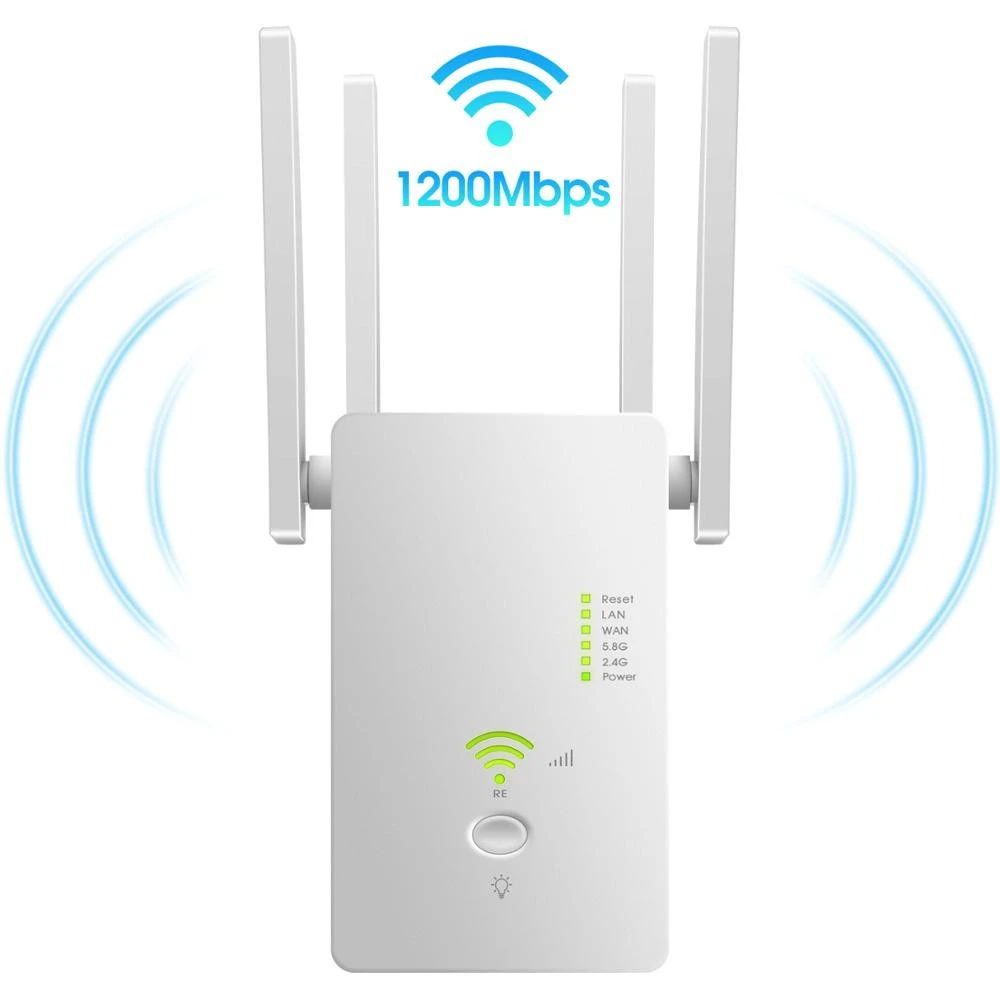 1200mbps Dual Band 2.4GHz &amp; 5.8GHz far range Wifi repeater wireless signal amplifier expander
