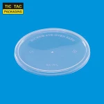 120mm Flat Disposable Dome Bowl Plastic Cup Lid