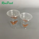 12oz 16oz 20oz 24oz  disposable pet cup custom for yogurt juice