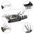 Import 16 in 1 Multi-Function Bike/Bicycle/Cycling Mechanic Repair Tool Kit with 3 pcs Tire Pry Bars Rods from China